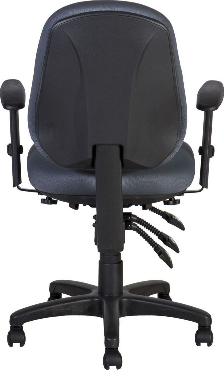 Office Chair Welshpool | size: Width: 64cm, Height: 95.5-115cm, Depth: 64cm | color: Blue | image: 3 | variant: 1001230