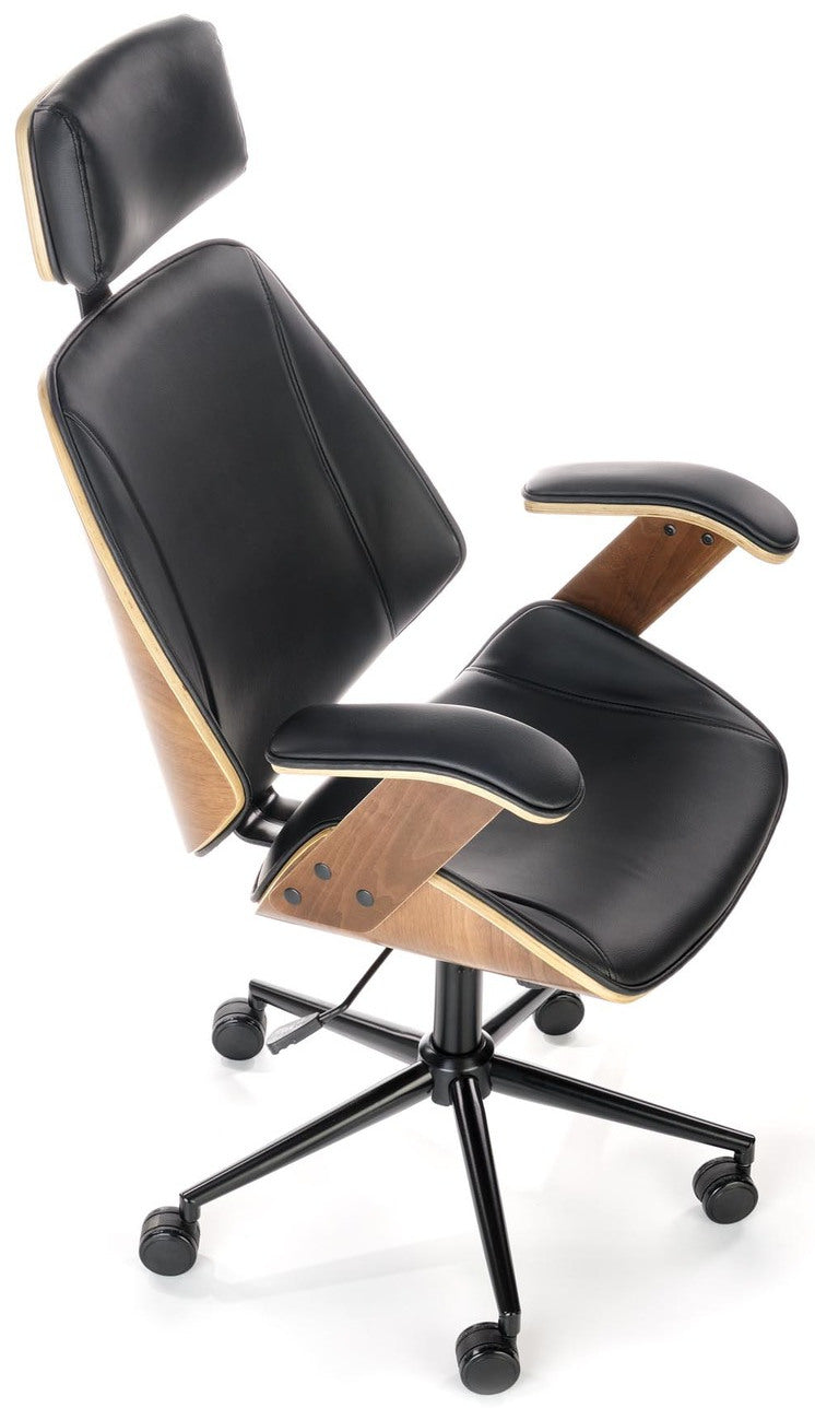 Office Chair West Blackwood | size: Width: 62cm, Height: 129cm, Depth: 70cm | color: Brown/Black | image: 6 | variant: 1007483