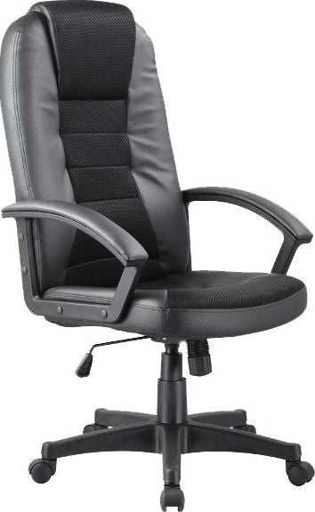 Office Chair West Brest | size: Width: 61cm, Height: 112-122cm, Depth: 50cm | color: Black | image: 1 | variant: 1007735