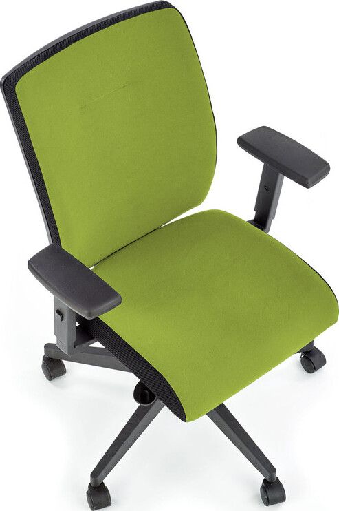 Office Chair West Charlbury | size: Width: 65cm, Height: 107cm, Depth: 68cm | color: Green | image: 3 | variant: 1007198
