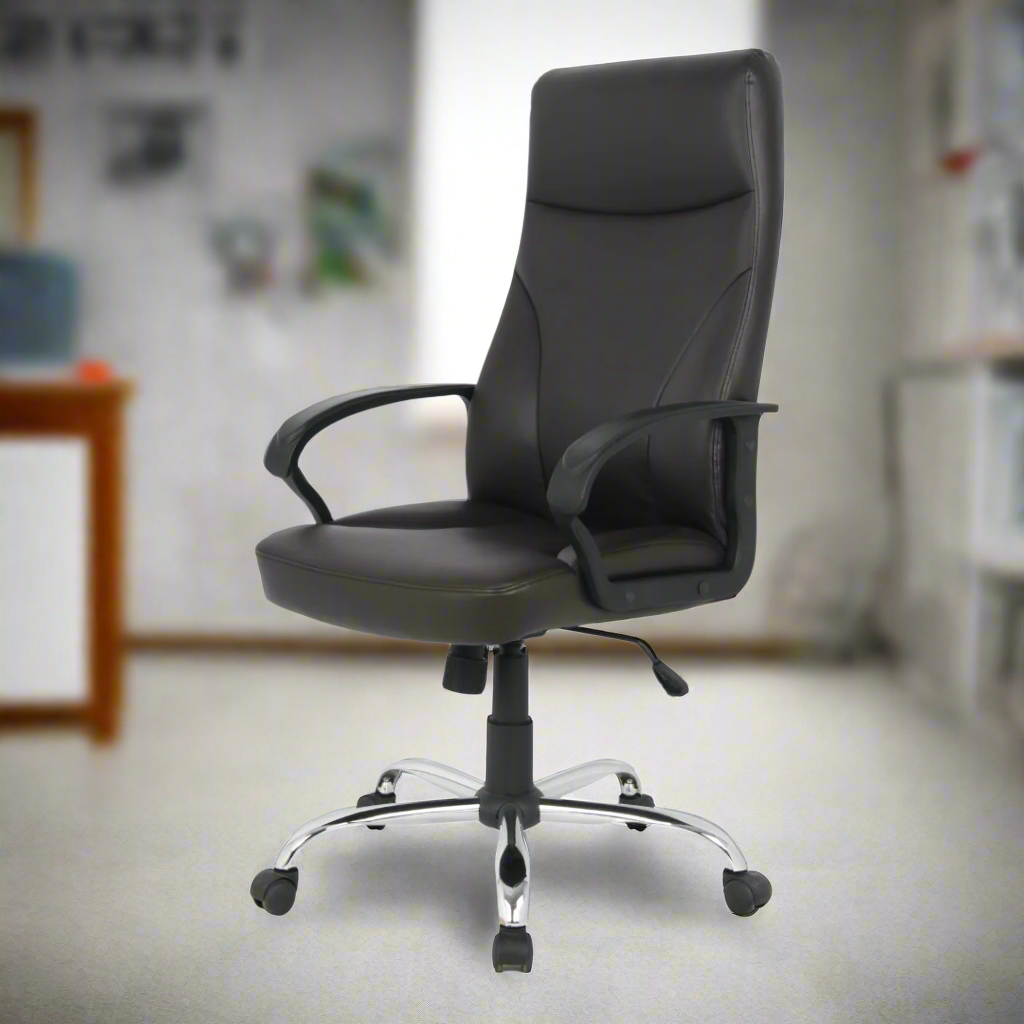 Office Chair West Riyadh | size: Width: 62cm, Height: 127cm, Depth: 56cm | color: Black | image: 3 | variant: 1008089