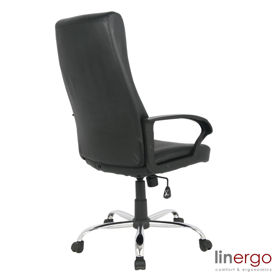 Office Chair West Riyadh | size: Width: 62cm, Height: 127cm, Depth: 56cm | color: Black | image: 2 | variant: 1008089