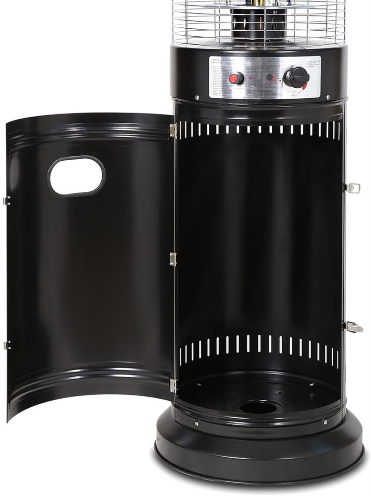 Patio Gas Heater East Ashby | size: Height: 135cm | color: Gray | image: 5 | variant: 1006399