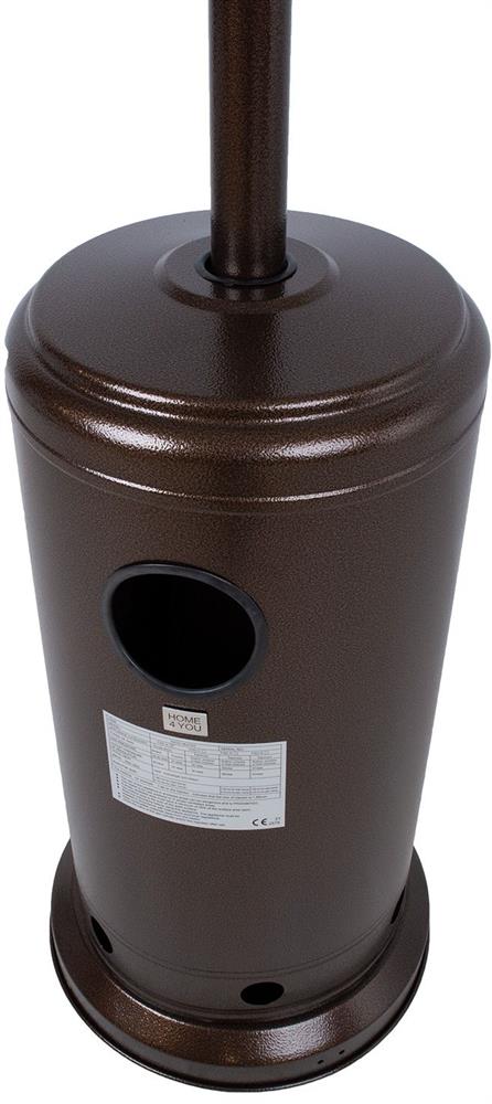 Patio Gas Heater East Toulon | size: Height: 221cm | color: Brown | image: 6 | variant: 1006400
