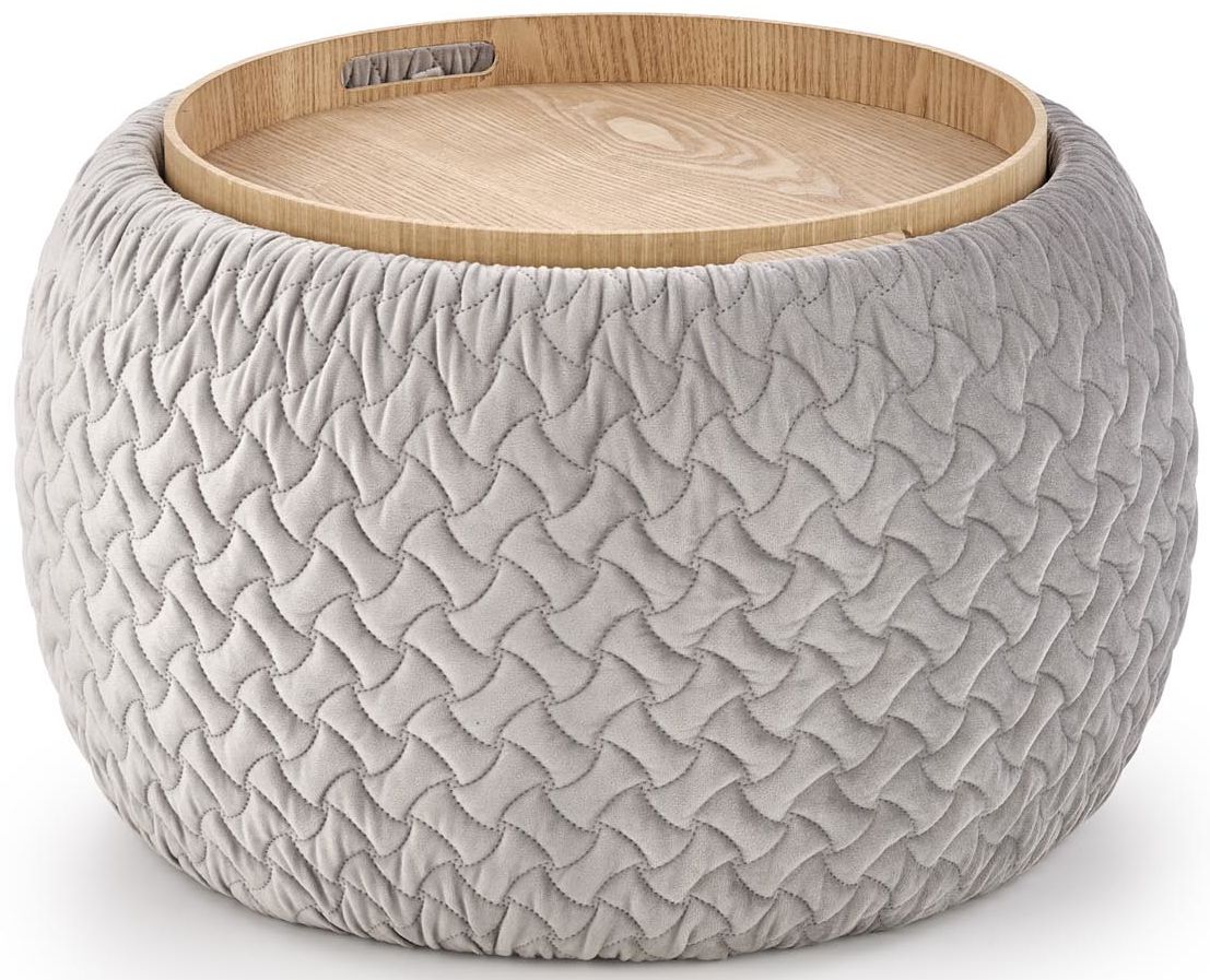 Pouf Bono | size: Width: 54cm, Height: 37cm | color: Gray | image: 0 | variant: 1012219