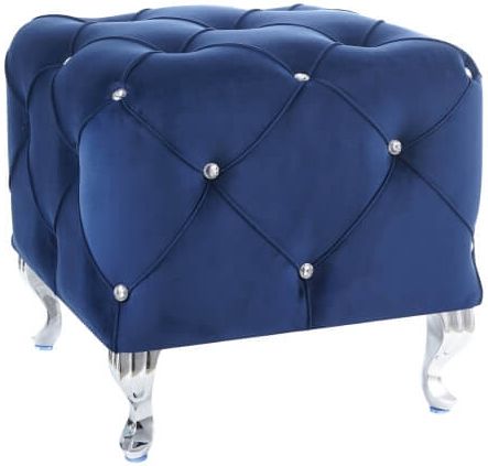 Pouf Oldham | size: Width: 50cm, Height: 46cm | color: Blue | image: 0 | variant: 1004280