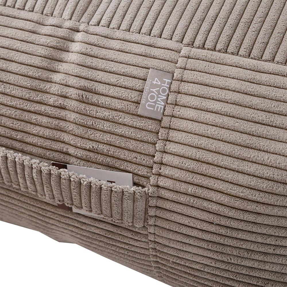 Pouf Treorchy | size: Width: 80cm, Height: 30cm, Depth: 80cm | color: Gray | image: 3 | variant: 1001393