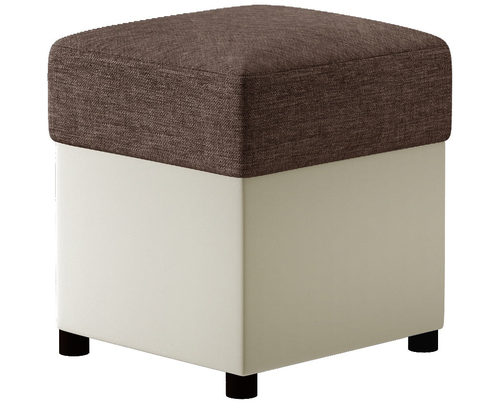 Pouf West Leningrad | size: Width: 35cm, Height: 35cm, Depth: 35cm | color: Sawana/Soft | image: 0 | variant: 1010474