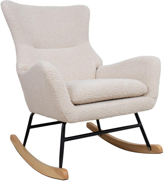 Rocking Chair Ferndale | size: Width: 69cm, Height: 96cm, Depth: 80cm | color: Beige | image: 1 | variant: 1001383