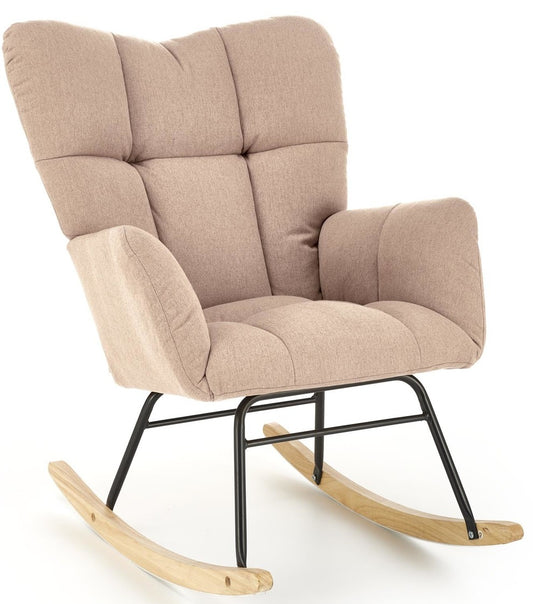 Rocking Chair Rieti | size: Width: 70cm, Height: 94cm, Depth: 97cm | color: Beige | image: 0 | variant: 1003078