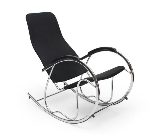 Rocking Chair West York | size: Length: 97cm, Width: 55cm, Height: 99cm, Depth: 97cm | color: Black | image: 1 | variant: 1007062