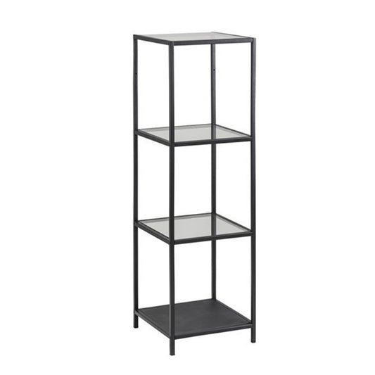 Shelf Aberystwyth | size: Width: 37cm, Height: 119.5cm, Depth: 35cm | color: Black | image: 1 | variant: 1005310