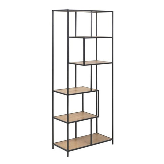 Shelf Aberystwyth | size: Width: 77cm, Height: 185cm, Depth: 35cm | color: Black | image: 1 | variant: 1000179