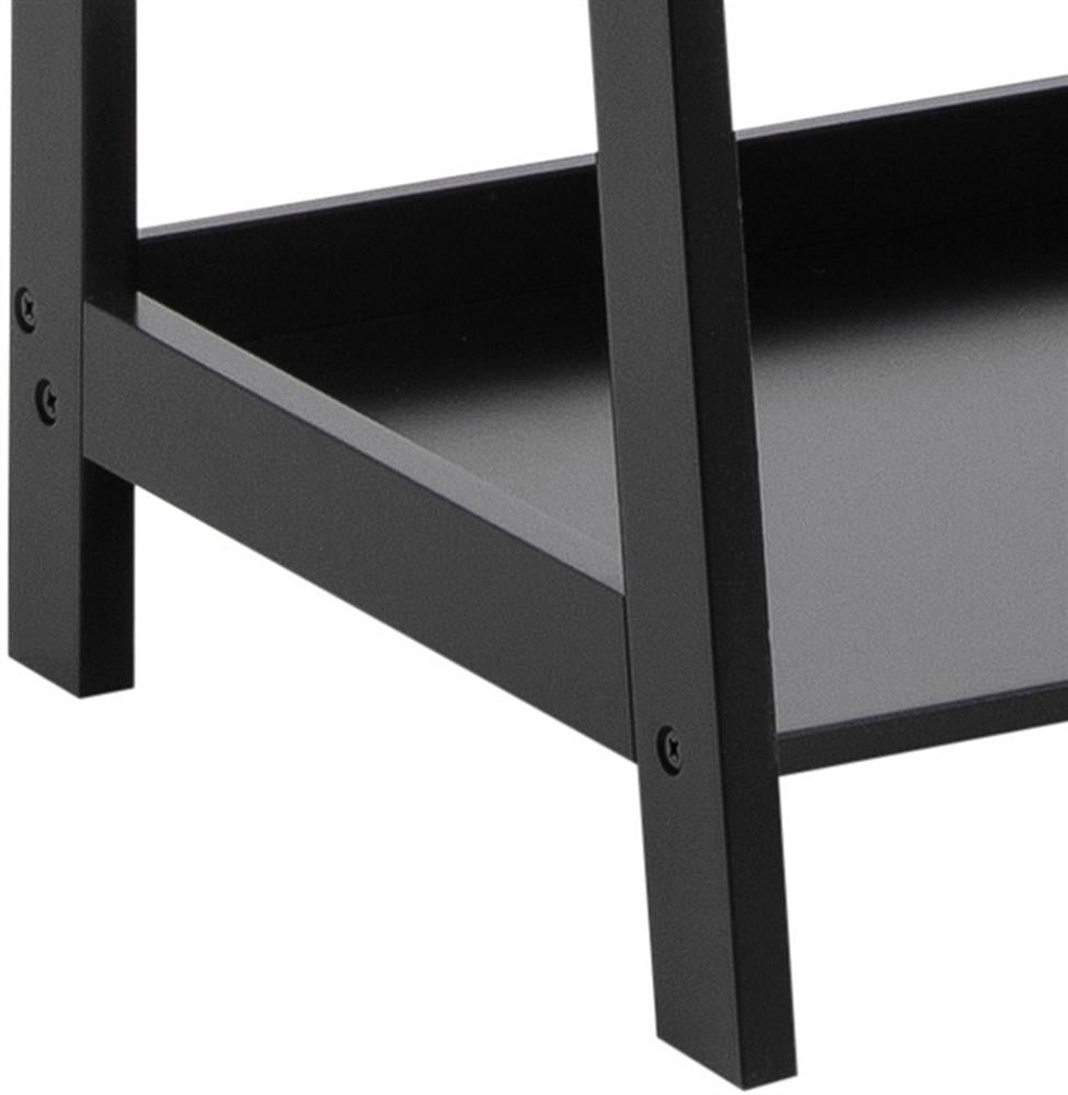 Shelf Inverness | size: Width: 63cm, Height: 130cm, Depth: 40cm | color: Black | image: 2 | variant: 1006092