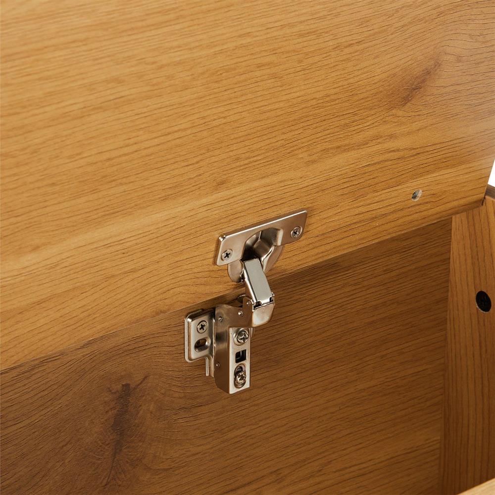 Shoe Cabinet Aalborg | size: Length: 32cm, Width: 90cm, Height: 46cm | color: Oak | image: 10 | variant: 1016712