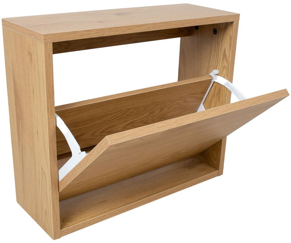 Shoe Cabinet East Rakvere | size: Length: 18cm, Width: 49cm, Height: 41.5cm | color: Oak | image: 2 | variant: 1005955