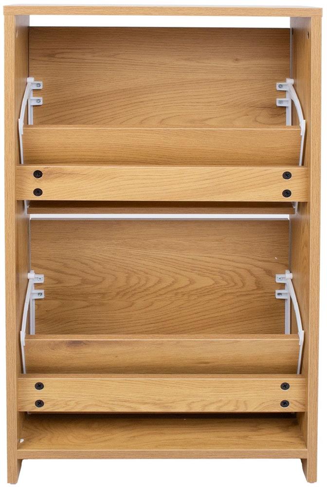 Shoe Cabinet East Rakvere | size: Length: 18cm, Width: 49cm, Height: 84cm | color: Oak | image: 5 | variant: 1005956