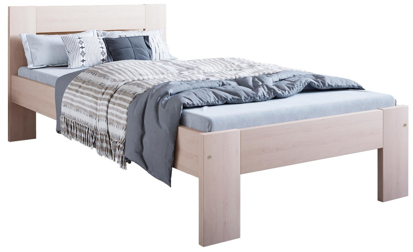 Single Bed Miami | size: Length: 205cm, Width: 98cm, Height: 87cm | color: Natural | image: 0 | variant: 1003413