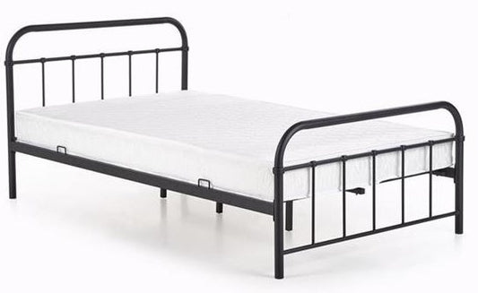Single Bed Montreal | size: Length: 209cm, Width: 124cm, Height: 93cm | color: Black | image: 0 | variant: 1003415