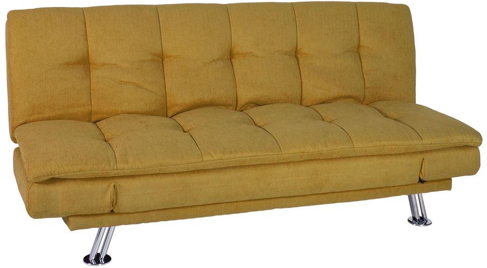 Sleeper Sofa East Hatfield | size: Width: 189cm, Height: 91cm, Depth: 88cm | color: Yellow | image: 4 | variant: 1006266