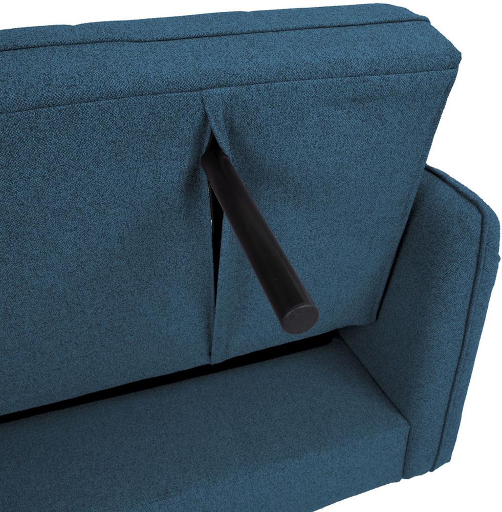 Sleeper Sofa East Salamanca | size: Width: 200cm, Height: 93cm, Depth: 88cm | color: Blue | image: 8 | variant: 1006263