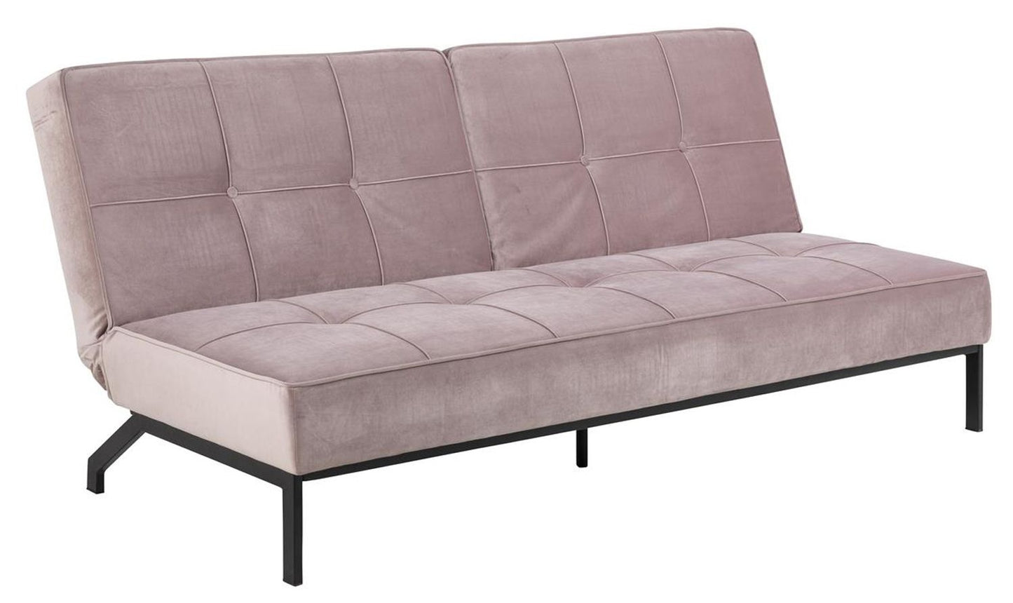 Sleeper Sofa East Trento | size: Length: 95cm, Width: 198cm, Height: 87cm | color: Pink | image: 0 | variant: 1006575