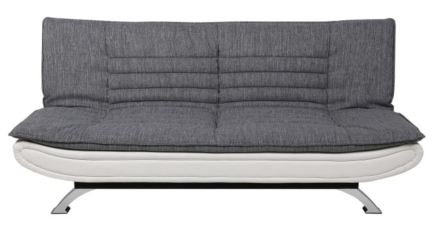 Sleeper Sofa East Udine | size: Length: 98cm, Width: 196cm, Height: 91cm | color: White/Grey | image: 0 | variant: 1006567