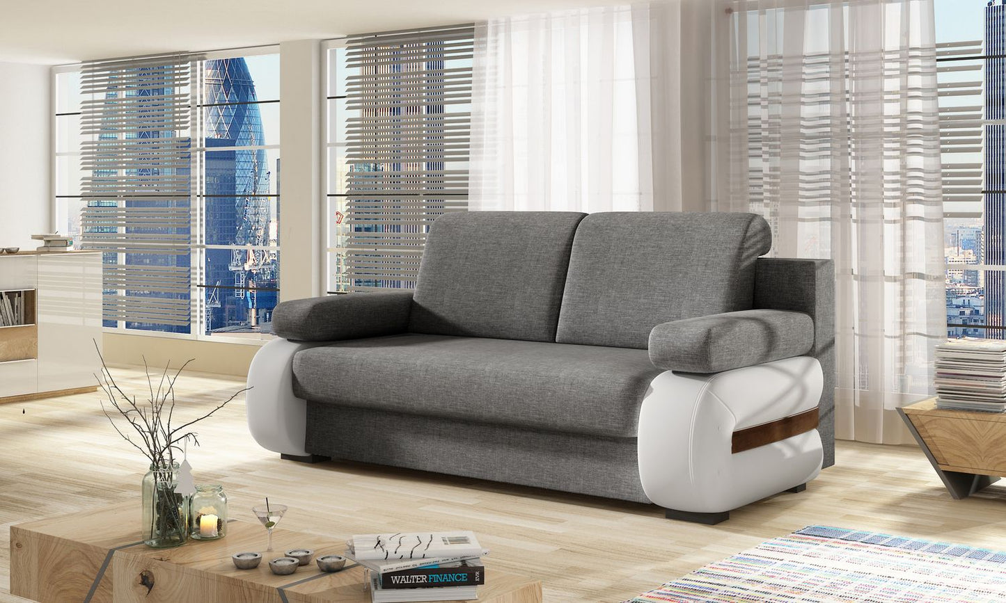 Sleeper Sofa Laura 2 | size: Width: 56cm, Height: 84cm, Depth: 202cm | color: Sawana/Soft | image: 1 | variant: 1017301