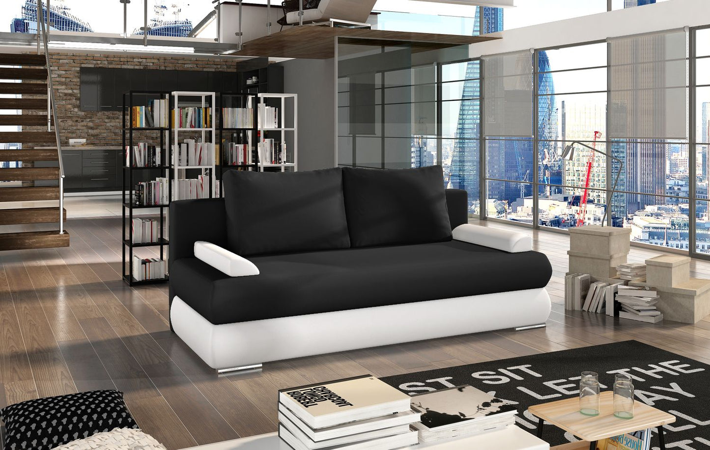 Sleeper Sofa Warwick 7 | size: Width: 60cm, Height: 90cm, Depth: 213cm | color: Soft | image: 1 | variant: 1017962
