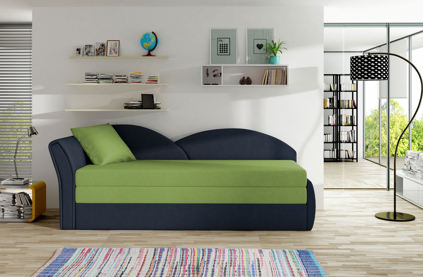 Sleeper Sofa West Llandovery 15 | size: Width: 80cm, Height: 77cm, Depth: 218cm | color: Alova | image: 1 | variant: 1017724