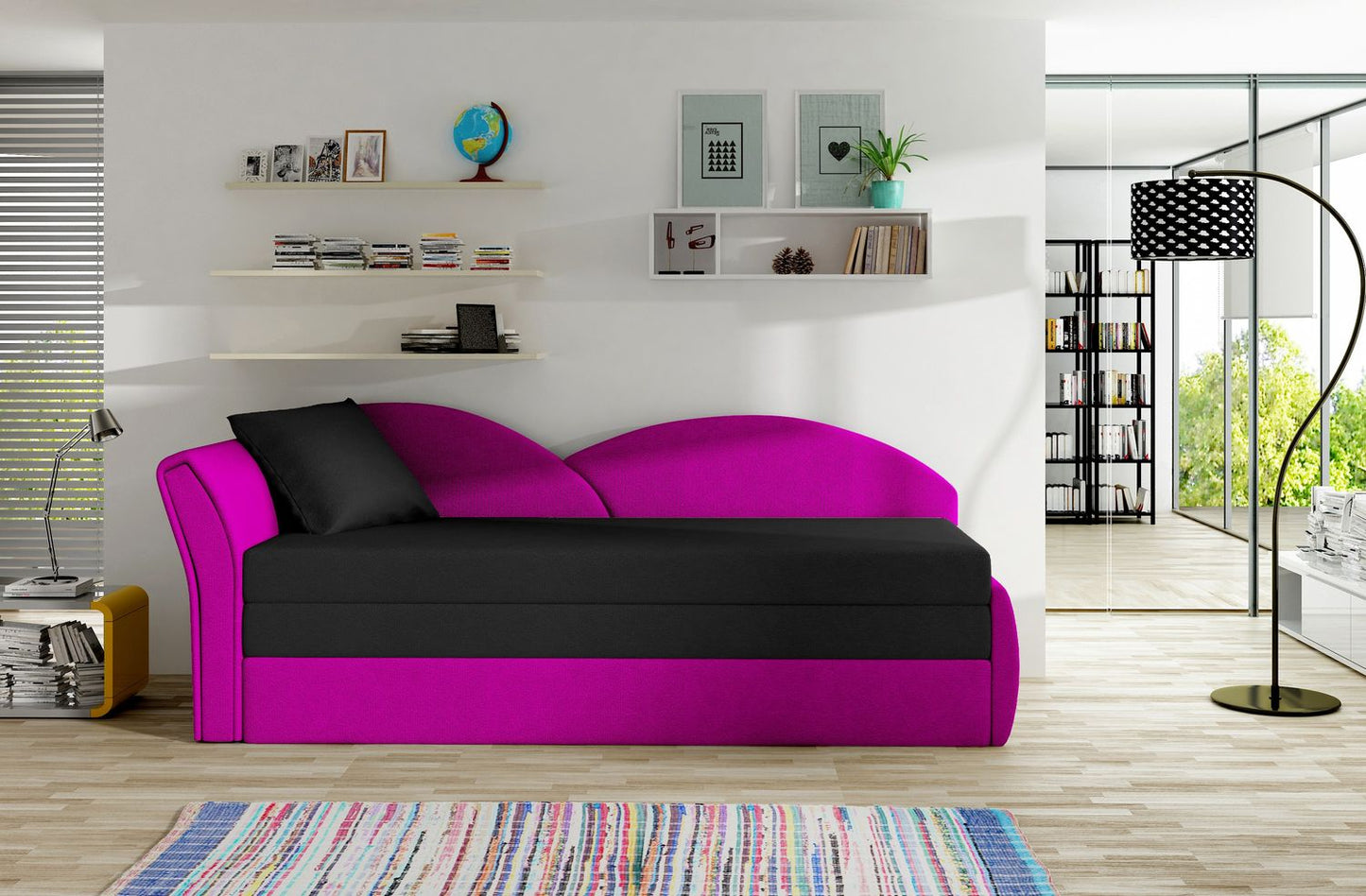 Sleeper Sofa West Llandovery 23 | size: Width: 80cm, Height: 77cm, Depth: 218cm | color: Alova | image: 1 | variant: 1017732