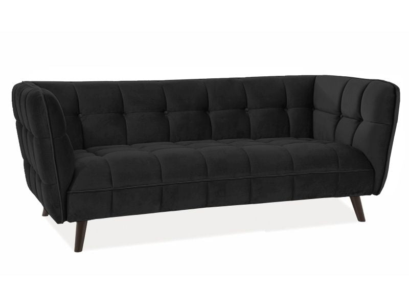 Sofa New Orleans | size: Width: 200cm, Height: 78cm, Depth: 85cm | color: Black | image: 1 | variant: 1003446