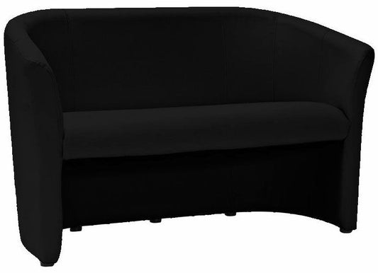 Sofa Sao Paulo | size: Width: 126cm, Height: 76cm, Depth: 47cm | color: Black | image: 1 | variant: 1003507