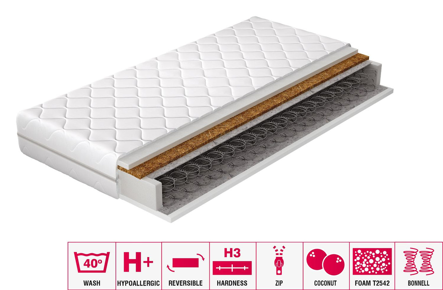 Spring Mattress Oslo 19 | size: Length: 200cm, Width: 140cm | image: 2 | variant: 1013190