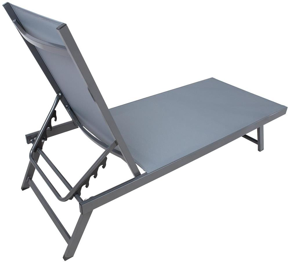 Sun Lounger Ario 1 | size: Length: 190cm, Width: 60cm, Height: 96cm | color: Gray | image: 6 | variant: 1017726