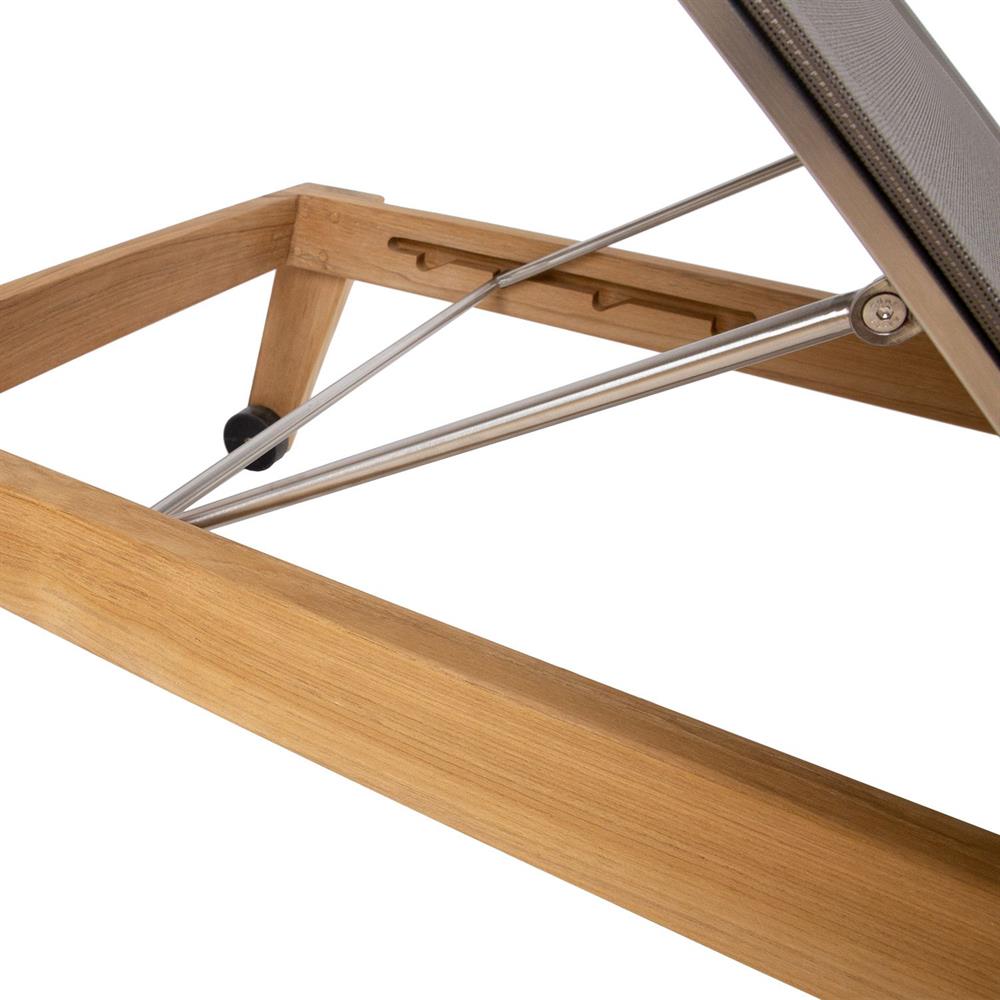 Sun Lounger East St Davids | size: Length: 210cm, Width: 72cm, Height: 36.5cm | color: Brown/Grey | image: 5 | variant: 1006401