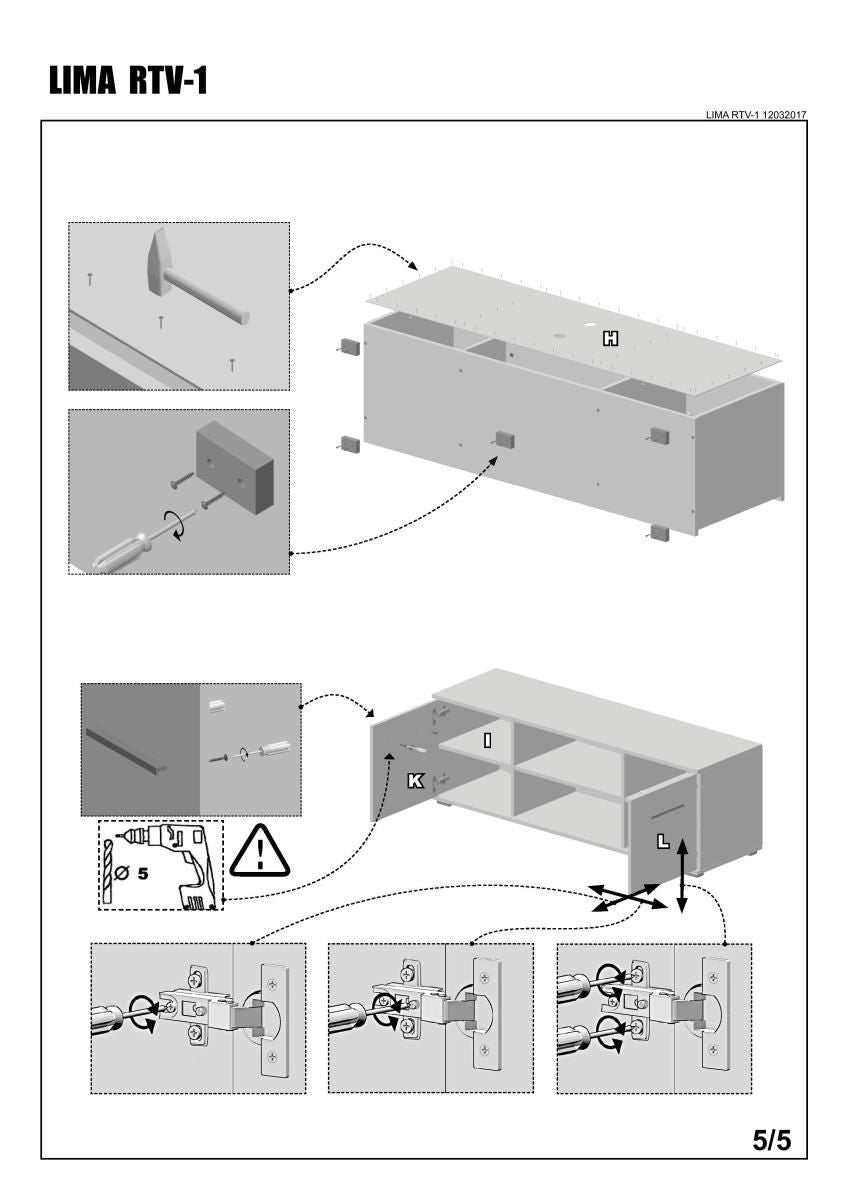TV Table Ankara | size: Length: 40cm, Width: 137cm, Height: 44cm | color: White/Oak | image: 4 | variant: 1003106