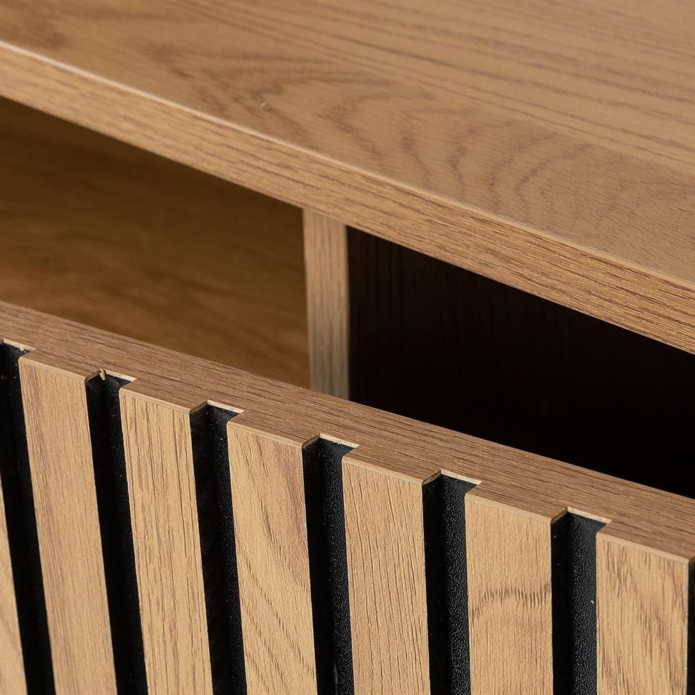 TV Table East Lille | size: Length: 40cm, Width: 160cm, Height: 60cm | color: Oak | image: 6 | variant: 1006371