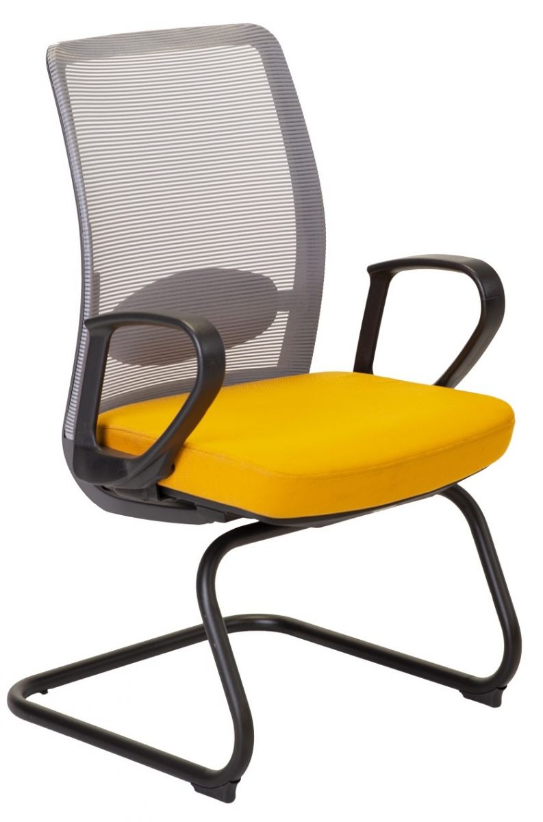 Visitor's Chair Hay | size: Width: 60cm, Height: 99cm, Depth: 57cm | color: Yellow | image: 0 | variant: 1005914
