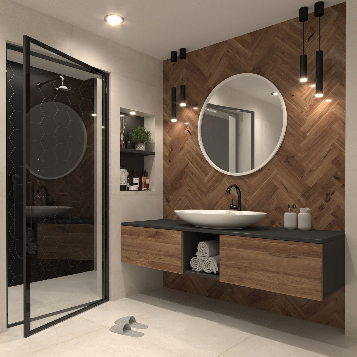 Wall Mirror Tenby | color: White | image: 1 | variant: 1009768