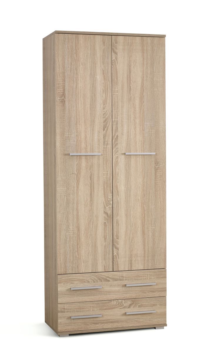 Wardrobe Copenhagen | size: Width: 77cm, Height: 200cm, Depth: 40cm | color: Oak | image: 1 | variant: 1001947