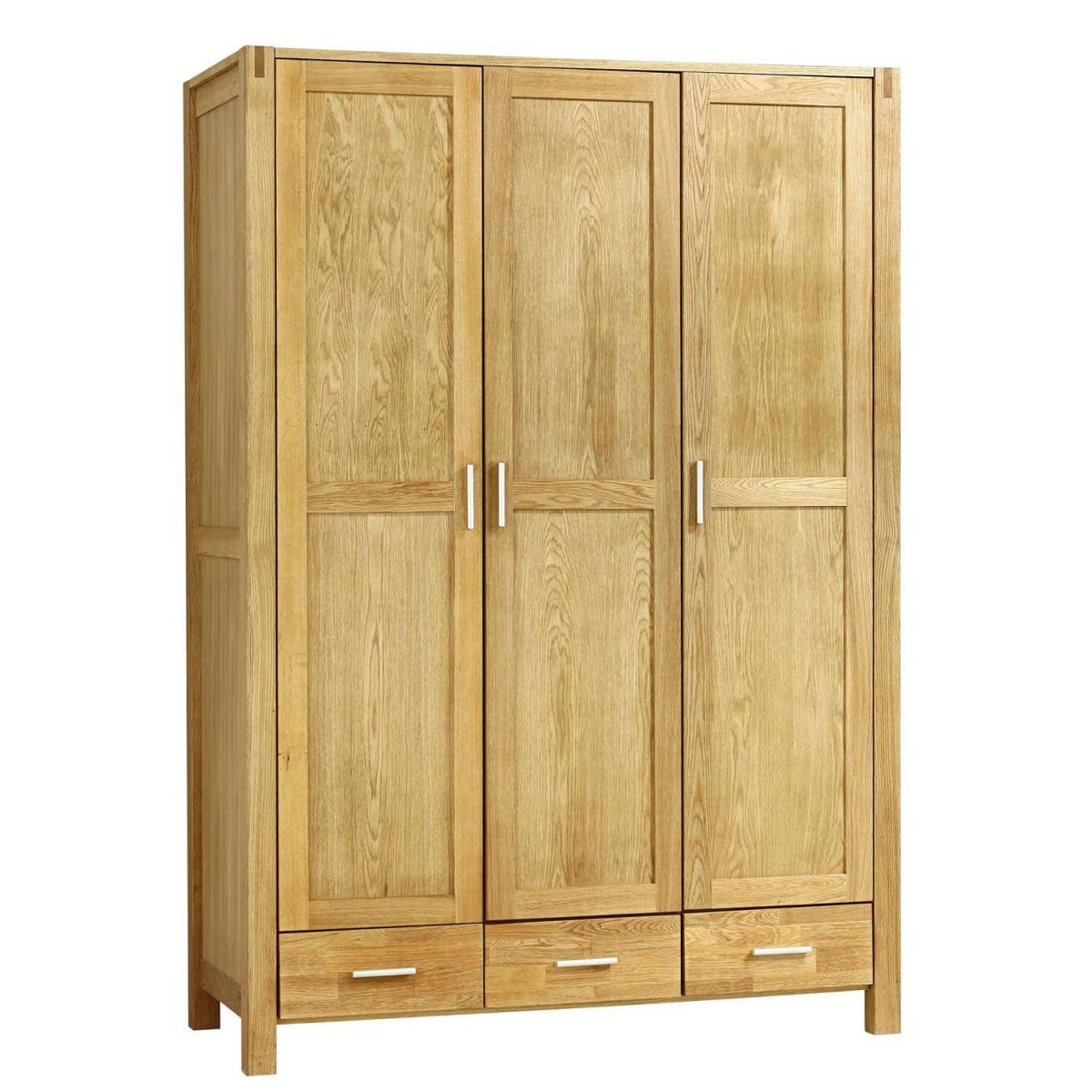 Wardrobe East Daventry | size: Width: 130cm, Height: 190cm, Depth: 57cm | color: Natural | image: 2 | variant: 1004960