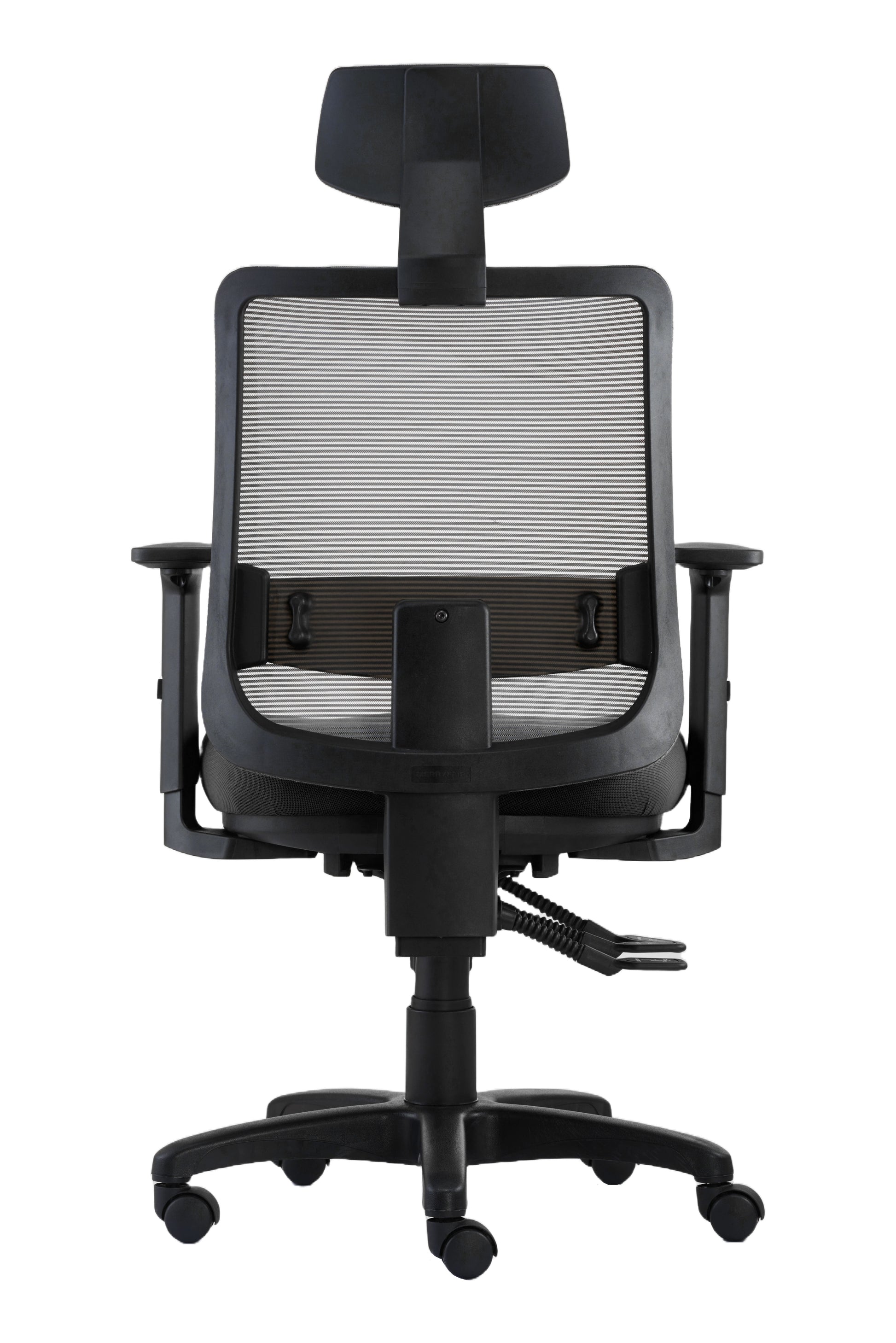 Office Chair Motto Ergo | size: Width: 65cm, Height: 135.5cm, Depth: 64cm | color: Gray | image: 3 | variant: 2000004