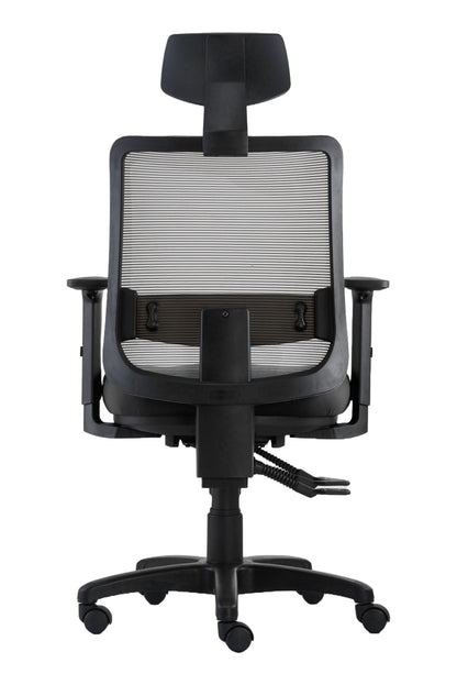 Office Chair Motto Ergo | size: Width: 65cm, Height: 135.5cm, Depth: 64cm | color: Gray | image: 3 | variant: 2000004
