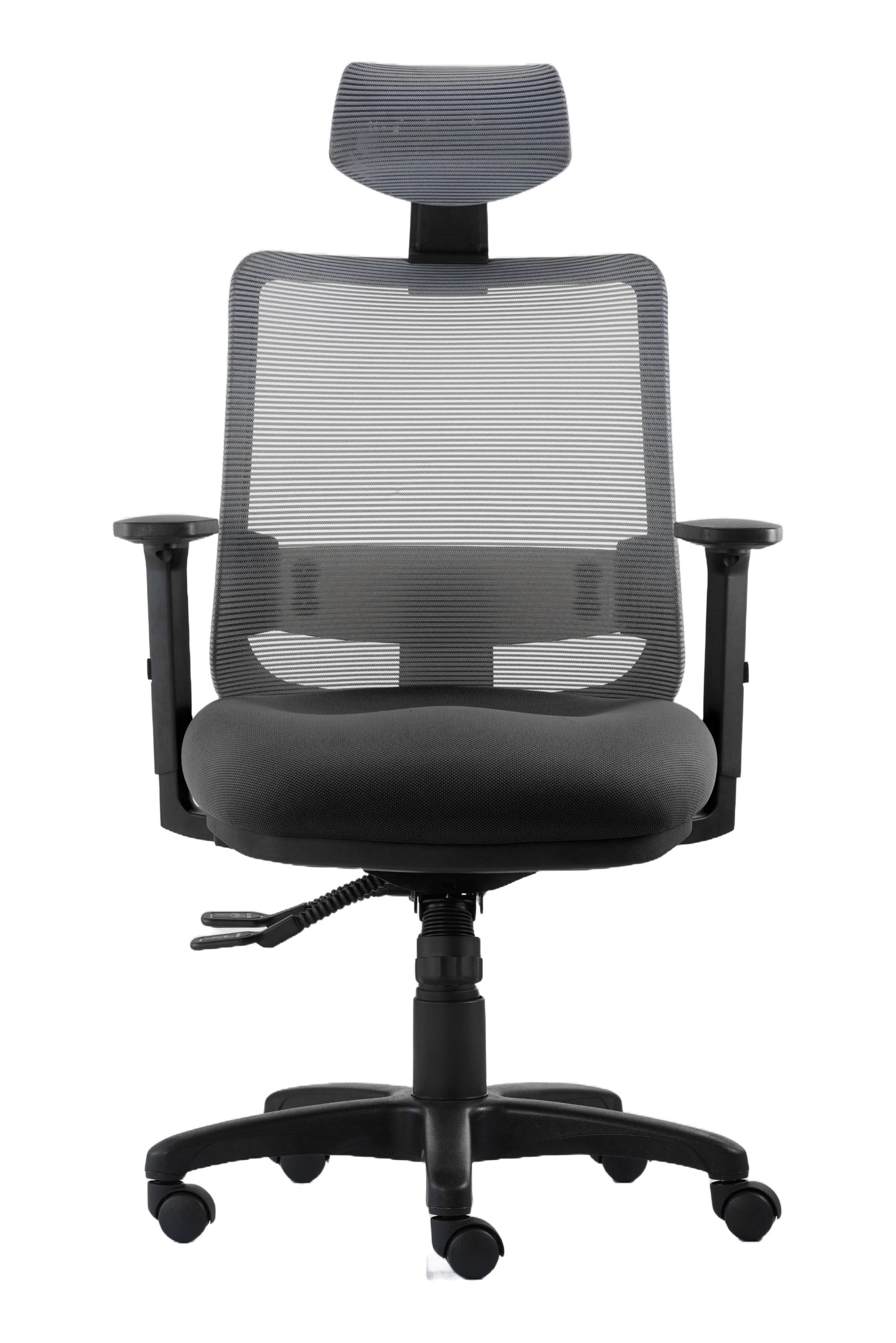 Office Chair Motto Ergo | size: Width: 65cm, Height: 135.5cm, Depth: 64cm | color: Gray | image: 4 | variant: 2000004