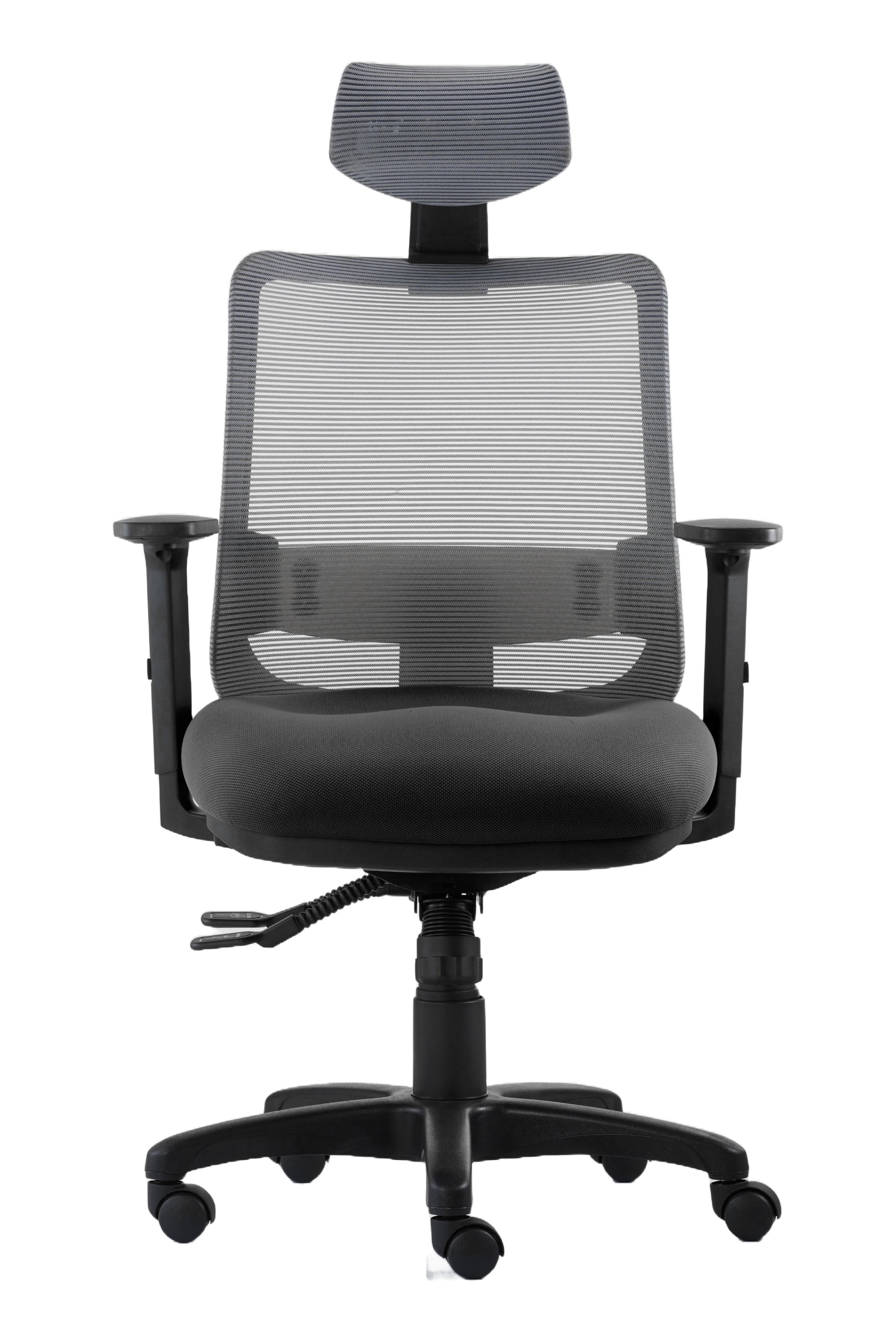 Office Chair Motto Ergo | size: Width: 65cm, Height: 135.5cm, Depth: 64cm | color: Gray | image: 4 | variant: 2000004