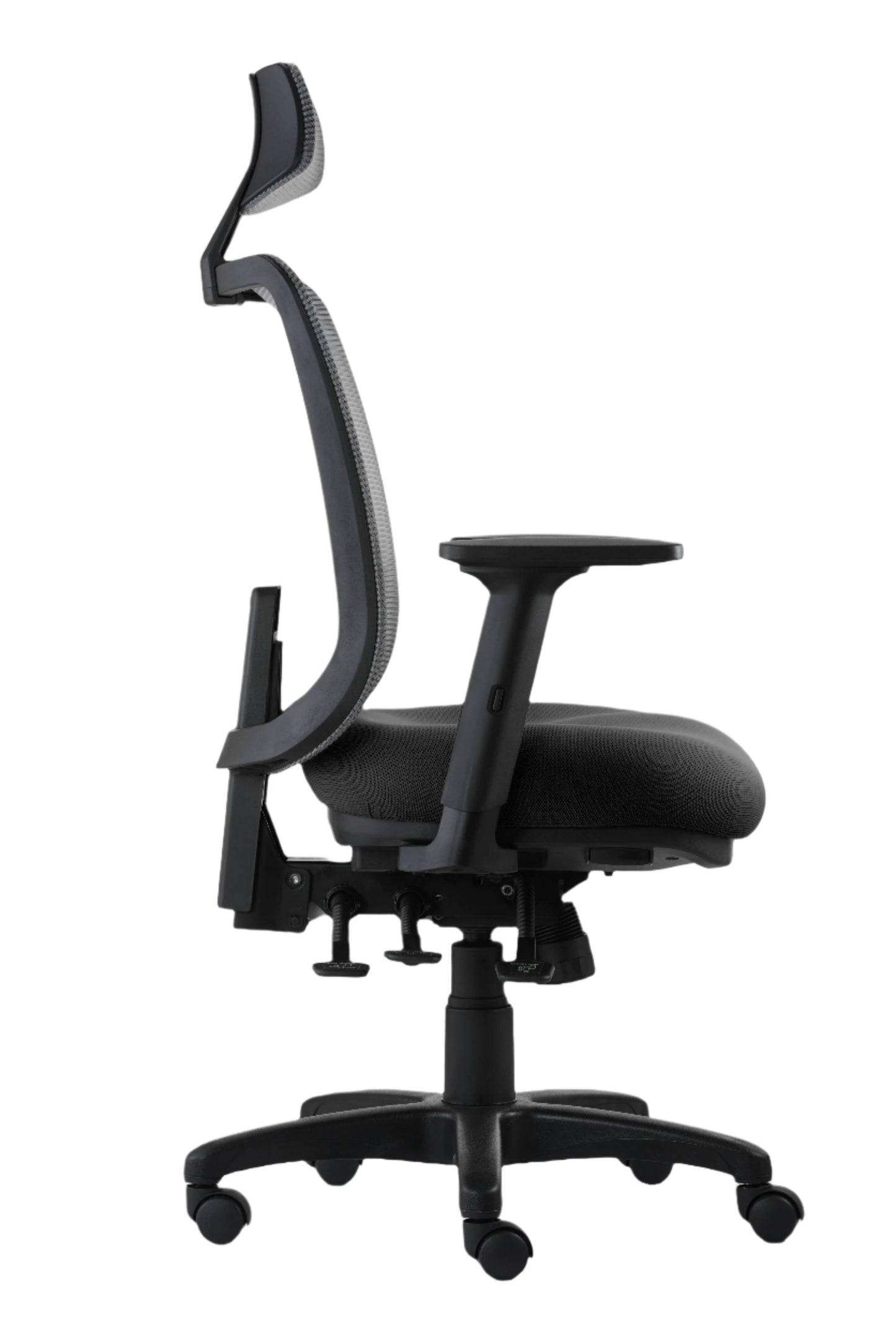Office Chair Motto Ergo | size: Width: 65cm, Height: 135.5cm, Depth: 64cm | color: Gray | image: 5 | variant: 2000004