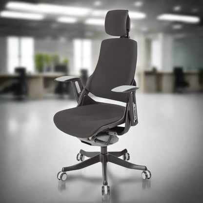 Office Chair Wau Ergo S | size: Width: 77cm, Height: 140.5cm, Depth: 70cm | color: Black | image: 6 | variant: 200001