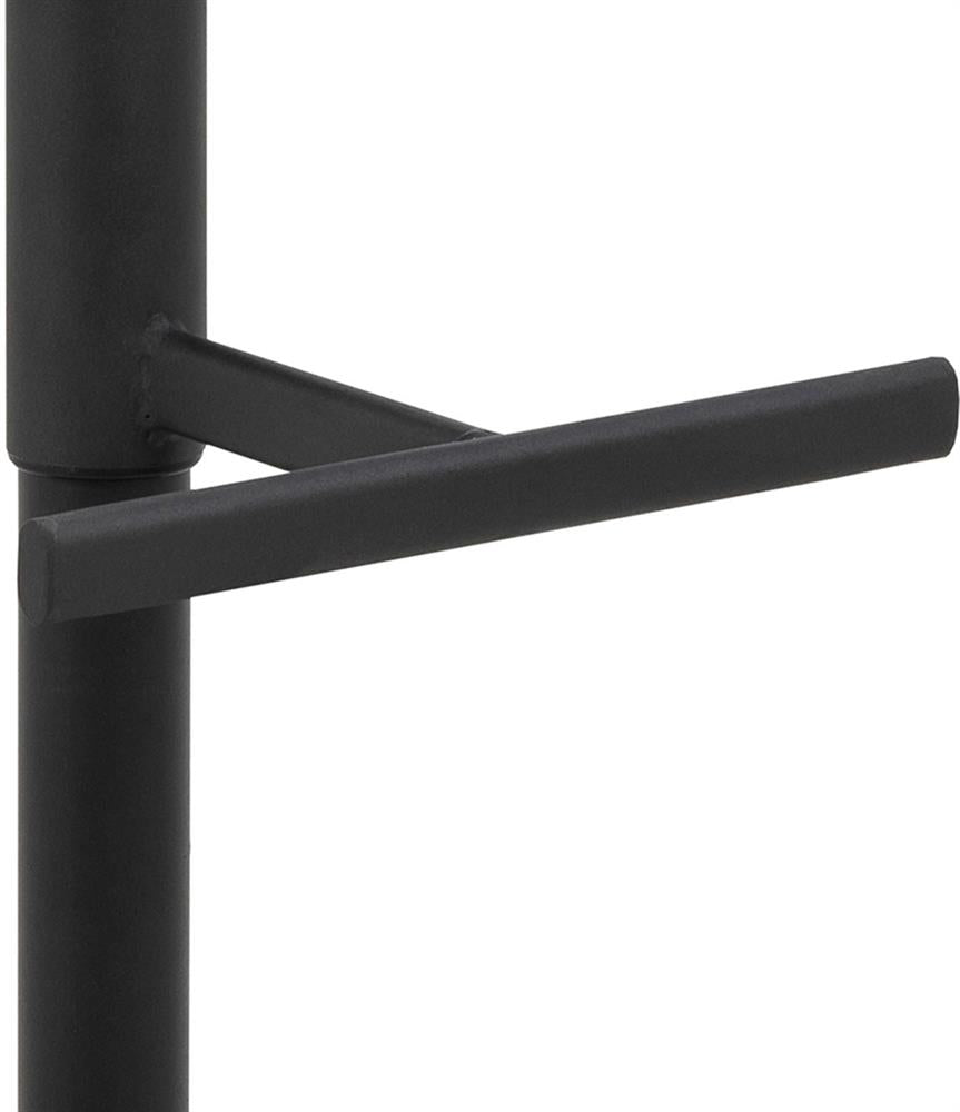 Bar Stool Adisa | size: Width: 47cm, Height: 95cm, Depth: 52.5cm | color: Brown/Black | image: 5 | variant: 1016727