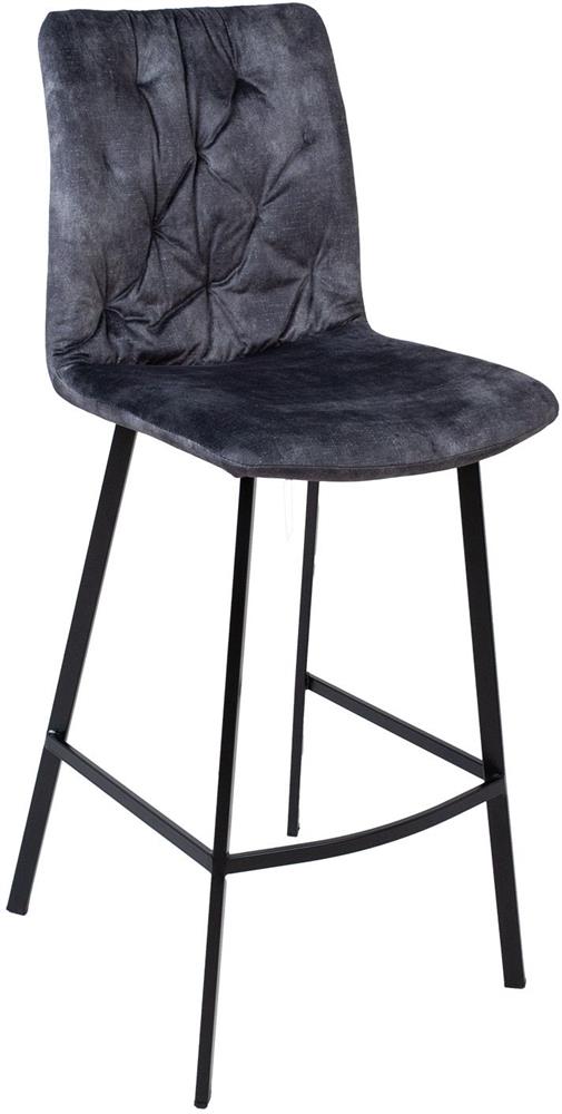 Bar Stool Afton | size: Width: 44cm, Height: 112cm, Depth: 53cm | color: Gray | image: 1 | variant: 1005563